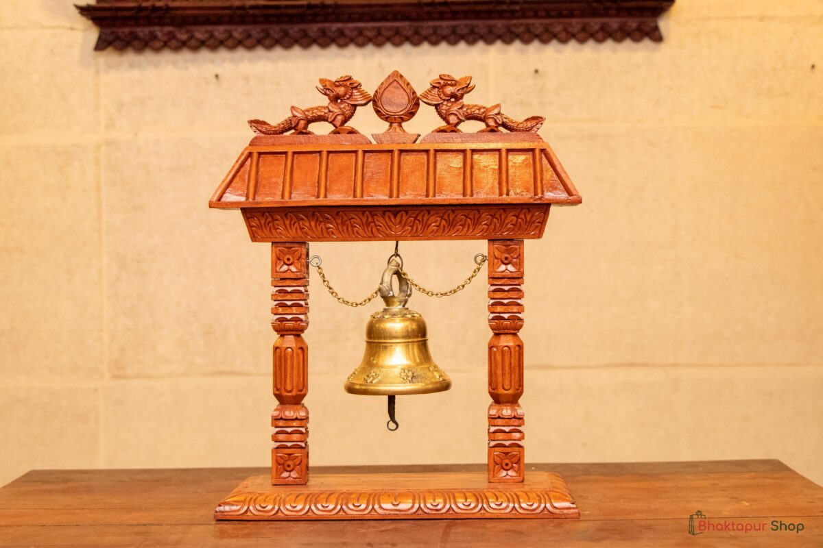Wooden replica of Taleju bell for souvenirs