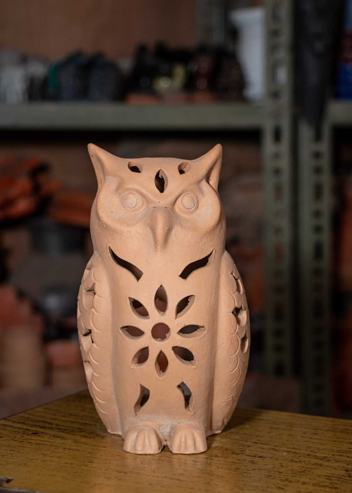 Terracotta clay lantern