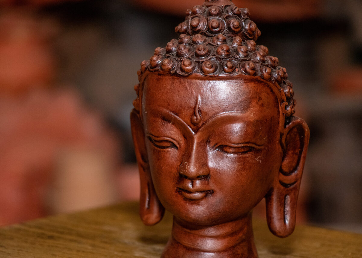 The replicate head of Lord Buddha