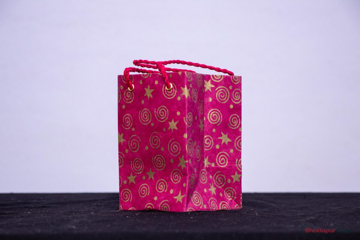 Small Handmade Paper Bag (Close up)